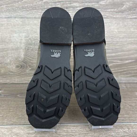 Sorel Emelie Chelsea Waterproof Quarry Leather Womens Sz 6.5 Pull On Ankle Boot - Picture 7 of 10